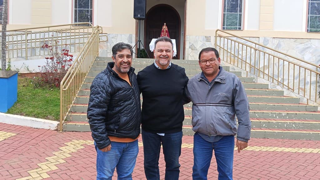 Ricardo Madalena em agenda institucional em Ribeirão Grande