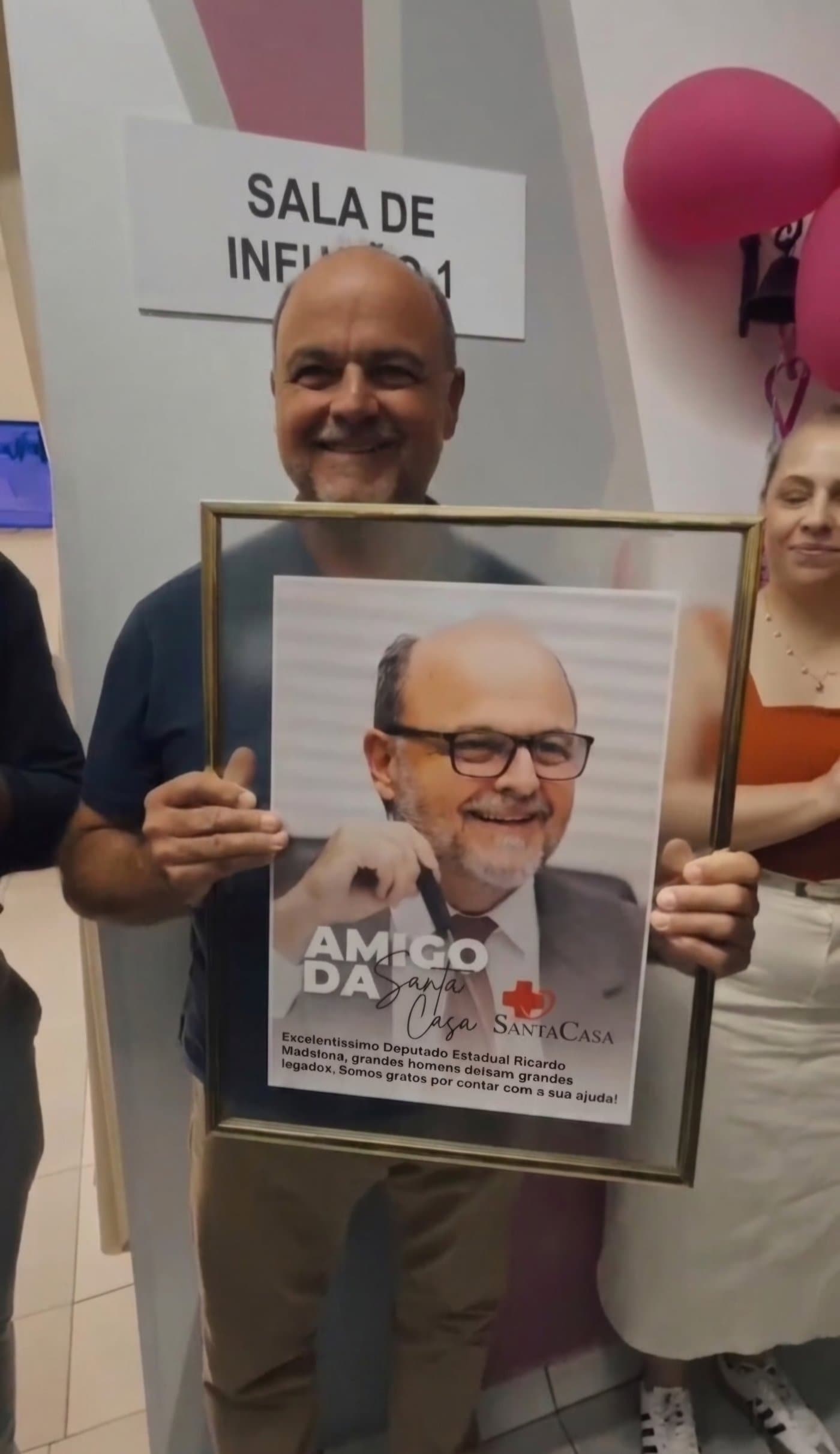 Ricardo Madalena recebe homenagem de "Amigo da Santa Casa"